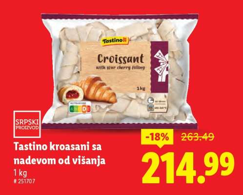 Tastino Kroasani sa nadevom od višnje