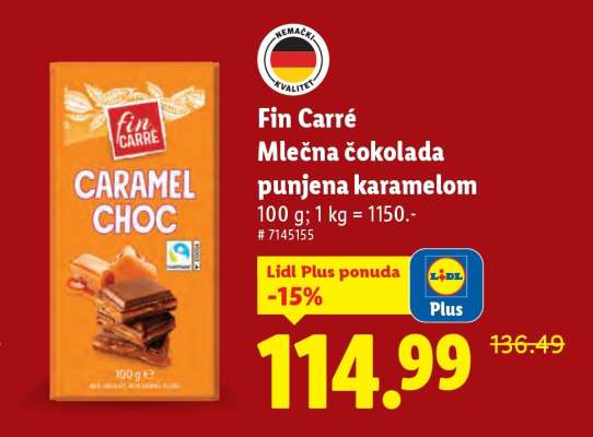 Fin Carré Caramel Choc