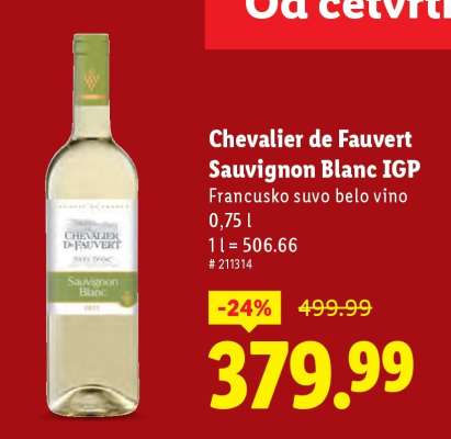 Chevalier de Fauvert Sauvignon Blanc IGP