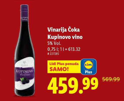 VINARIJA ČOKA Kupinovo vino