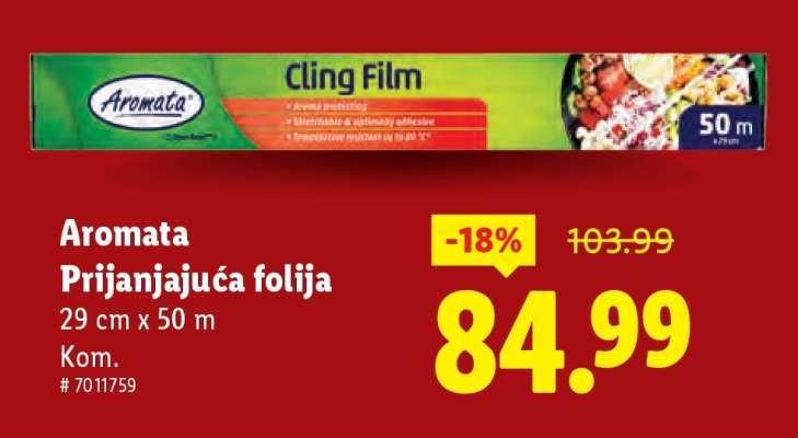 Aromata Prijanjajuća folija