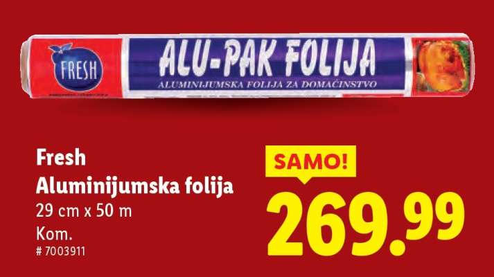 Fresh Aluminijumska folija