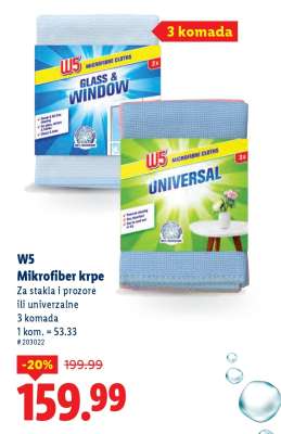 W5 Mikrofiber krpe