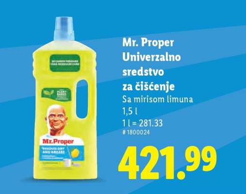 Mr. Proper Univerzalno sredstvo za čišćenje