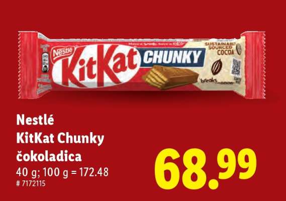 Nestlé KitKat Chunky čokoladica