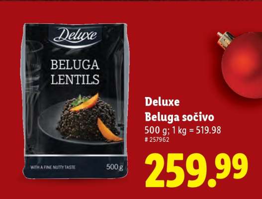 Deluxe Beluga sočivo