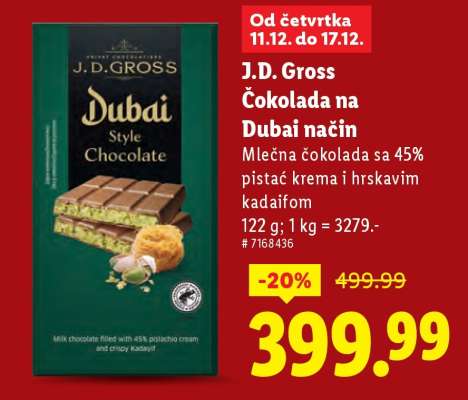 J.D. Gross Čokolada na Dubai način