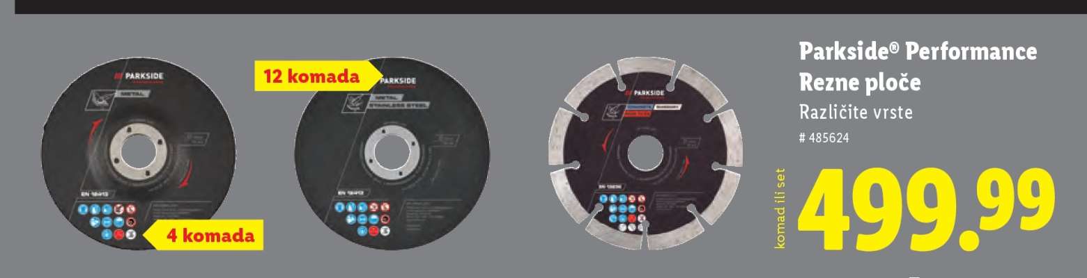 Parkside Performance Rezne ploče