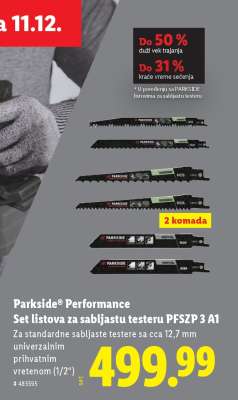 Parkside® Performance Set listova za sabljastu testeru PFSZP 3 A1
