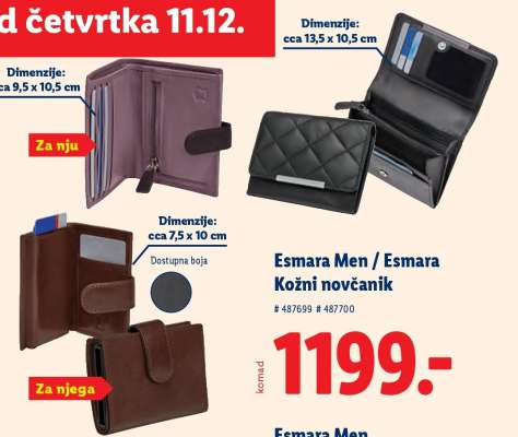Esmara Men / Esmara Kožni novčanik