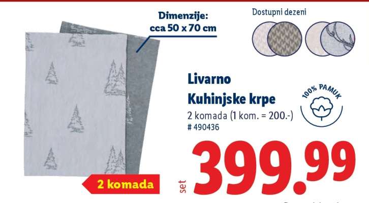 Livarno Kuhinjske krpe