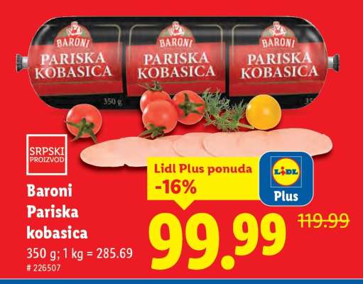 Baroni Pariska kobasica