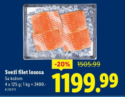 Svěží filet lososa