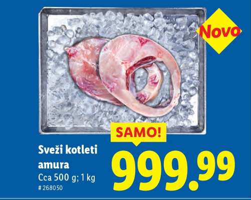 Sveži kotleti amura