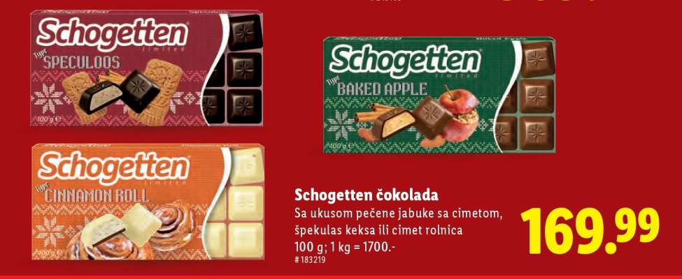 Schogetten čokolada