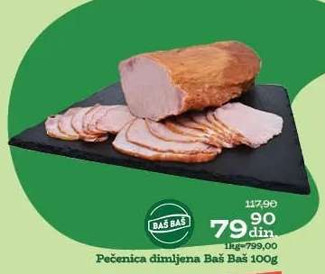 Pečenica dimljena Baš Baš 100g