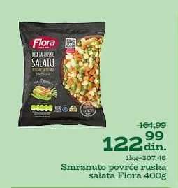 Smrznuto povrće ruska salata Flora 400g