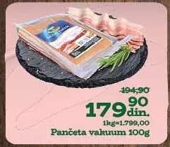 Pančeta vakuum 100g