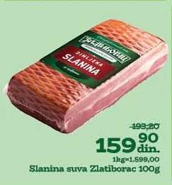 Slanina suva Zlatiborac 100g