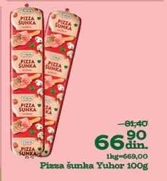 PIZZA ŠUNKA Yuhor 100g