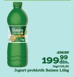 Jogurt probiotik Balans+ 1.5kg