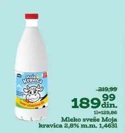 Mleko sveže Moja kravica 2,8% m.m.