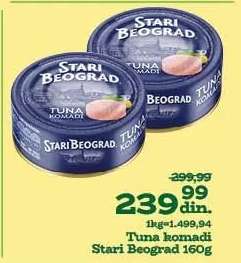 Tuna komadi Stari Beograd 160g