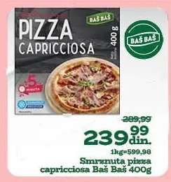Smrznuta pizza capricciosa Baš Baš 400g