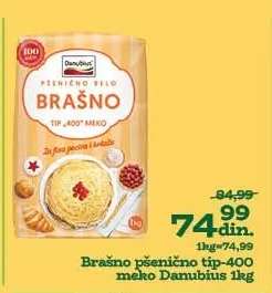 Brašno pšenično tip-400 meko Danubius 1kg