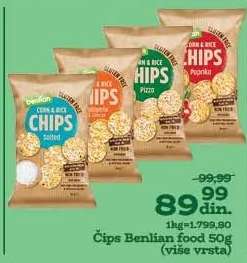 Čips Benlian food 50g