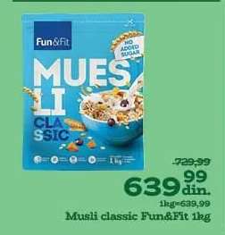 Musli classic Fun&Fit 1kg