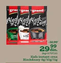 Kafa instant crna Black&easy 8g/10g/11g