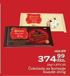 Čokolada za kuvanje Kandit 200g