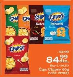 Čips Chipsy 60g