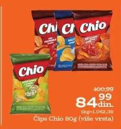 Čips Chio 80g