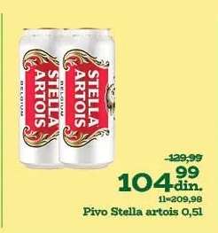 Pivo Stella Artois 0.5l