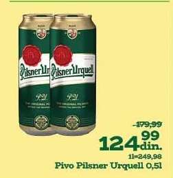 Pivo Pilsner Urquell, 0.5l