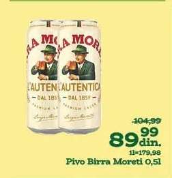 Pivo Birra moreti 0,5l