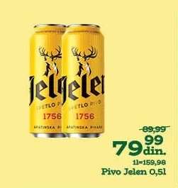 Pivo Jelen 0,5l
