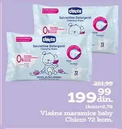 Vlažne maramice baby Chicco 72 kom.