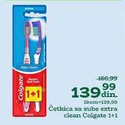 Četkica za zube extra clean Colgate 1+1