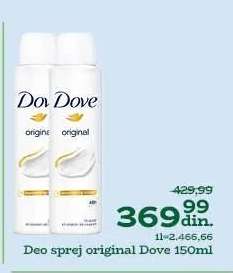 Deo sprej original Dove 150ml