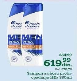 Šampon za kosu protiv opadanja H&S 330ml