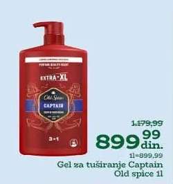 Gel za tuširanje Captain Old Spice 1l