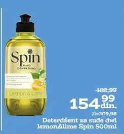 Deterdžent za sudove dwl lemon&lime Spin 500ml