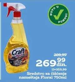 Sredstvo za čišćenje nameštaja Floral 750ml