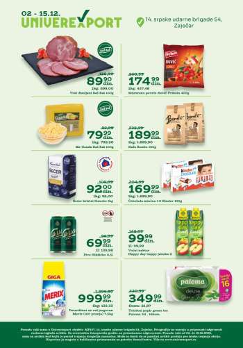 Univerexport katalog - 02.12.2025 - 15.12.2025.