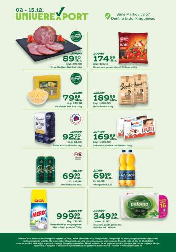 Univerexport katalog - 02.12.2025 - 15.12.2025.