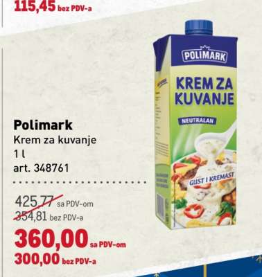 Polimark Krem za kuvanje