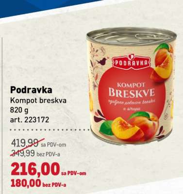 Podravka Kompot breskva